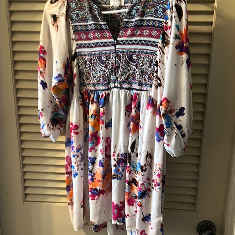 Floral Print Umgee mini dress/ tunic
